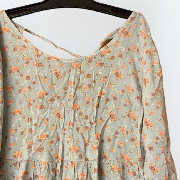 Dress by SO in Blue Extra Small XS Floral Long Sleeve - Picture 5 of 7